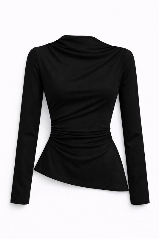 Maglietta a maniche lunghe DRAPED